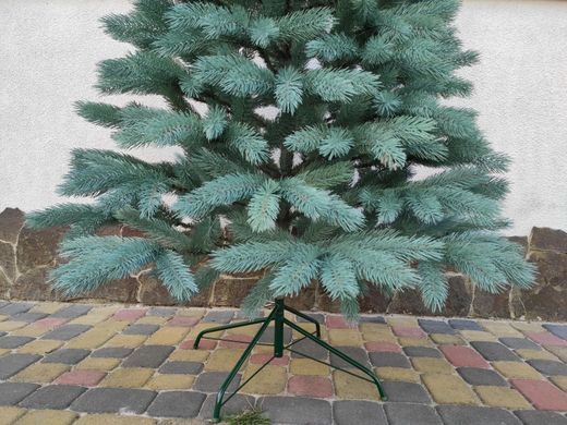 Лита ялинка Буковельська 1.80м. Голуба ялинка штучна лита з металевою підставкою