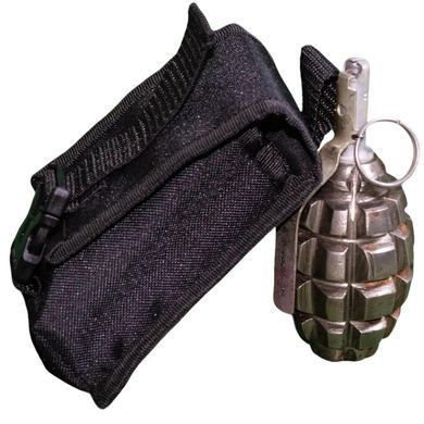 Подсумок под гранату кордура Kirasa черный (Арт KI253)