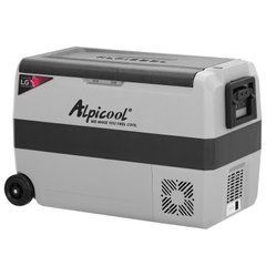 Компрессорный автохолодильник Alpicool T50 (LG). 47 литров. Двухкамерный. До -20℃. (12, 24, 220 вольт)