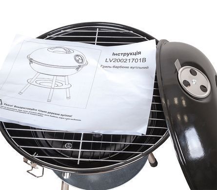 Вугільний гриль-барбекю FISH GRILL BLACK MINI