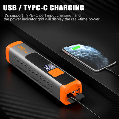 Цифровой автомобильный компрессор ANVOMI FO101 (6000 mAh, 10 Bar)