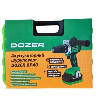 Акумуляторний шуруповерт "DOZER" DP40 (1АКБ)