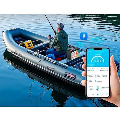 Літій-залізо-фосфатний акумулятор DEE SPAEK LiFePO4 12V 100Ah Bluetooth Mini (1280Wh) (BMS 100A)