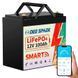 Літій-залізо-фосфатний акумулятор DEE SPAEK LiFePO4 12V 100Ah Bluetooth Mini (1280Wh) (BMS 100A), Чорний