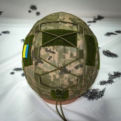 Кавер Kirasa на шлем с козырьком Ballistic Helmet KC-HM001 пиксель (KI604)