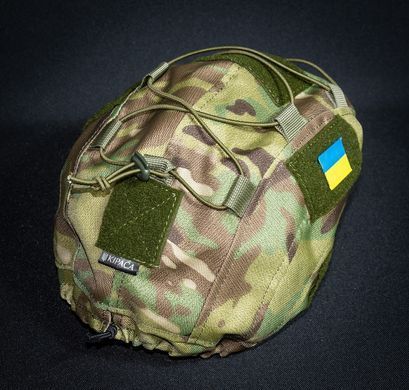 Кавер Kirasa на шлем с козырьком Ballistic Helmet KC-HM001 пиксель (KI604)