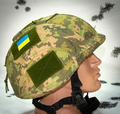 Кавер Kirasa на шлем с козырьком Ballistic Helmet KC-HM001 пиксель (KI604)