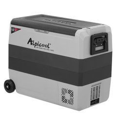 Компрессорный автохолодильник Alpicool T60 (LG). 60 литров. Двухкамерный. До -20℃. (12, 24, 220 вольт)