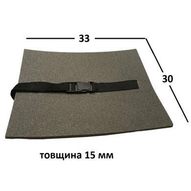 Туристична сидушка(пінопопа) 33х30 Grey 15 мм (SK0005)