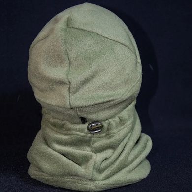 Шапка и бафф из флиса Kirasa 240 олива. 55-58 (Арт KI821)