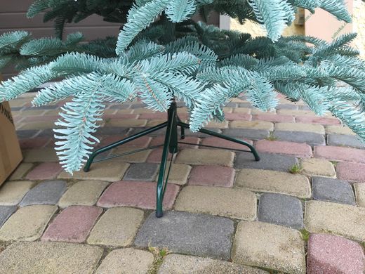 Лита ялинка блакитна Канадська 1.50м. Штучна ялинка лита з металевою розбірною підставкою