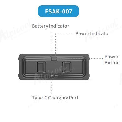 Литиевый аккумулятор для автохолодильника Alpicool FSAK-007 (Black) - 340 Вт/ч (30600 мА&middot;ч/11.1 В)