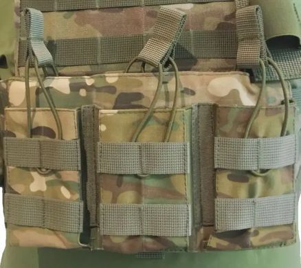 Подсумок под 3 магазина АК Kirasa из кордуры пиксель (Арт KI232)