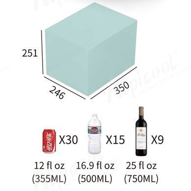Компрессорный автохолодильник Alpicool KL19 (21 литр). До -20 ℃. (12, 24, 220 вольт)