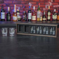 Набор квадратных рюмок (с гербами) + упаковка
